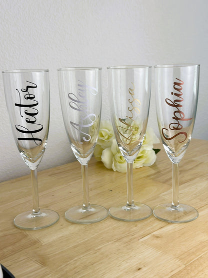 Customs Champagne Flutes